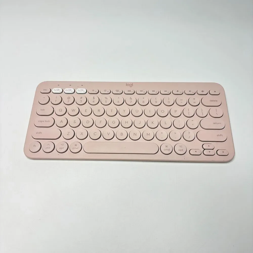 Logitech Pebble Keys 2 K380s Multi-Device Bluetooth Wireless Keyboard Tonal Rose